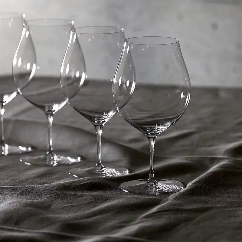 Barbera glasses on a table