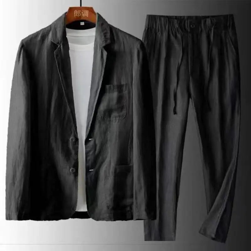 Leonardo men's linen two-piece set – Avinos Milano