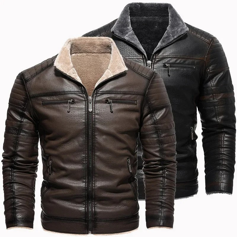 Andrea men's retro fleece jacket, additional view