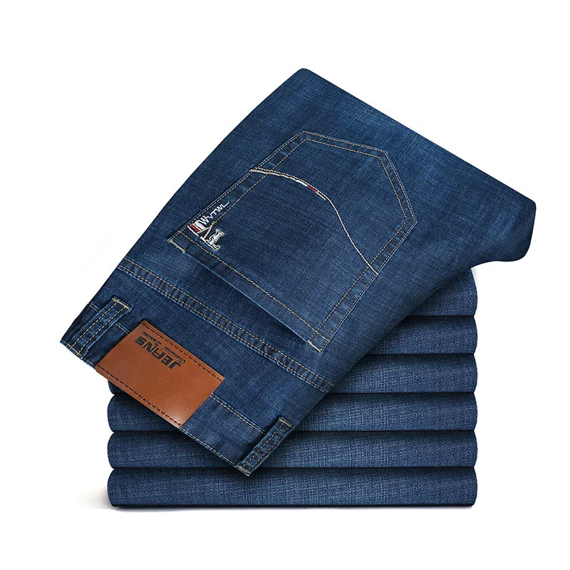 Straight men's denim jeans – Avinos Milano