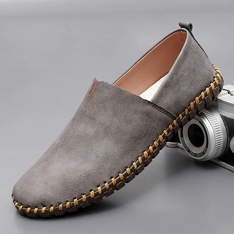 Santorini men's leather loafers, view 10