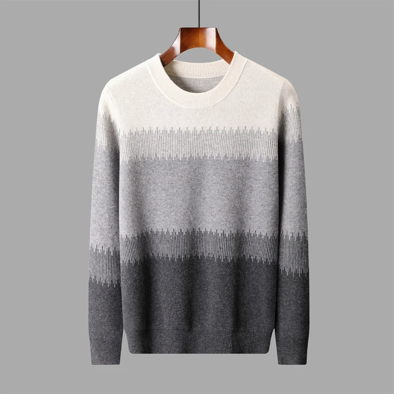 Merino men's wool sweater, alternate view