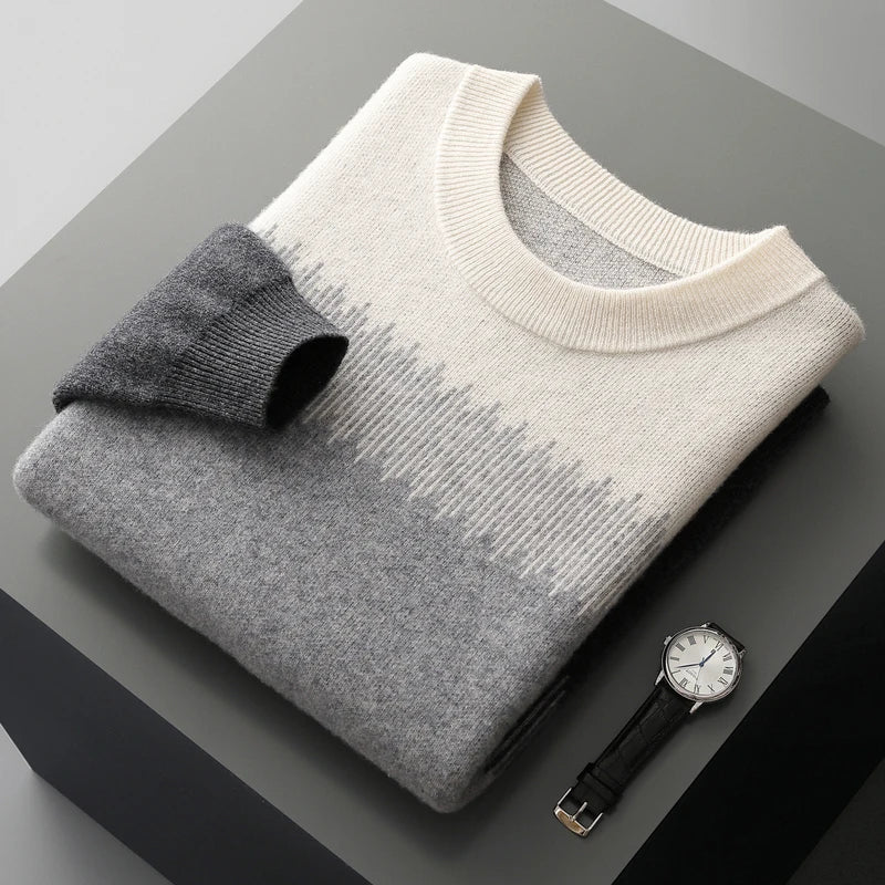 Merino men's wool sweater, view 4