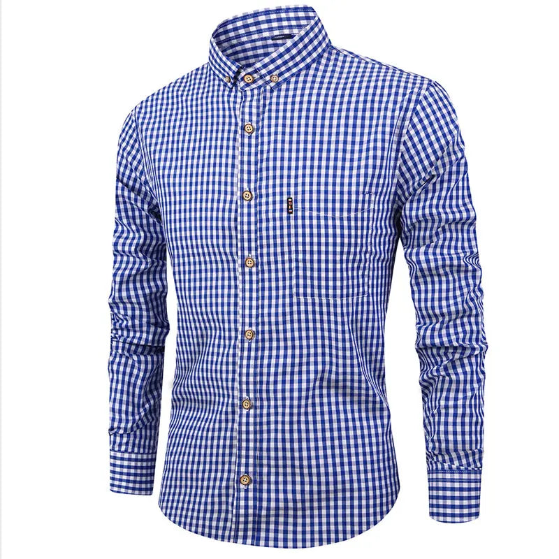 Men's elegant plaid shirt – Avinos Milano