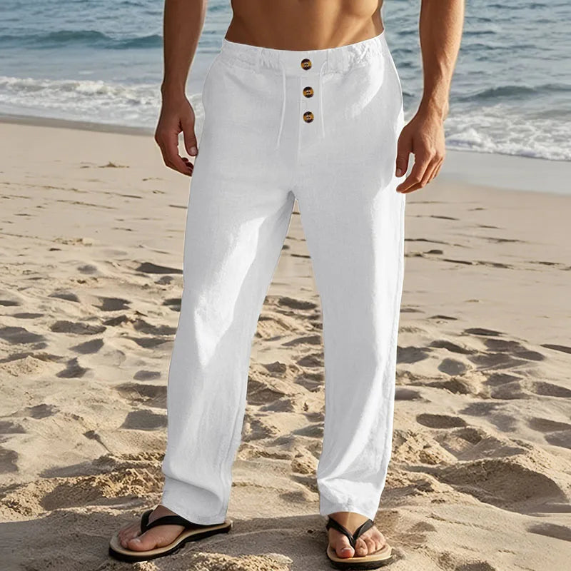 Giorgio men's elegant linen pants, alternate view
