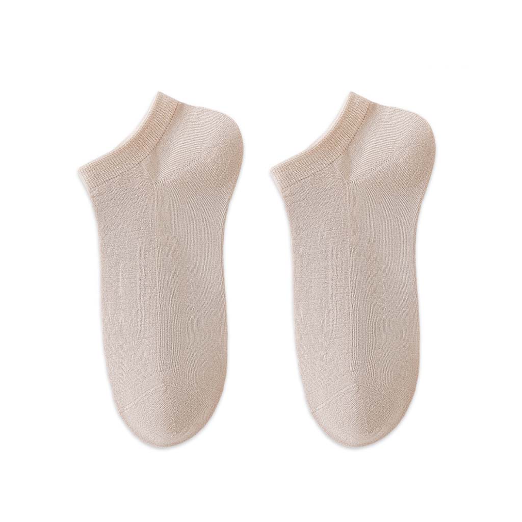 Bella Breathable Ankle Socks (3-Pack) in Beige