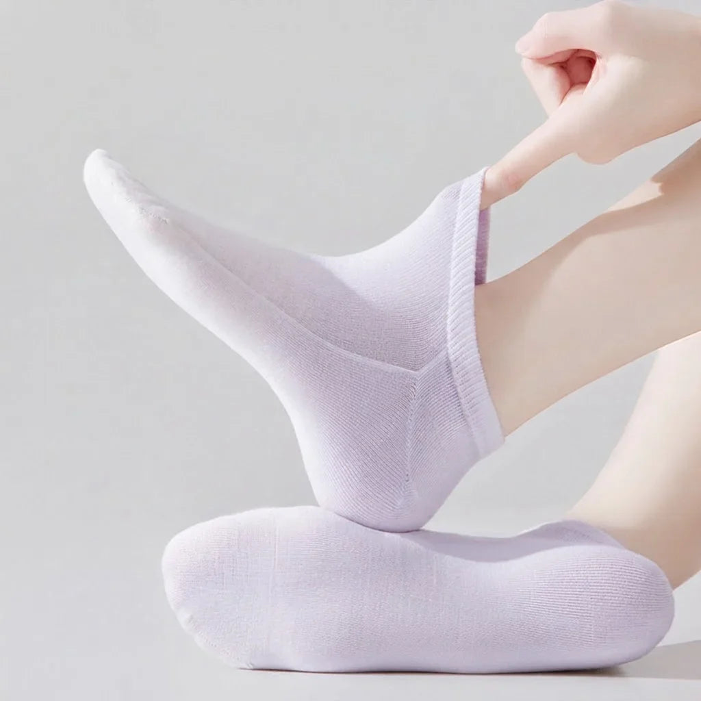Bella Breathable Ankle Socks (3-Pack) in Purple