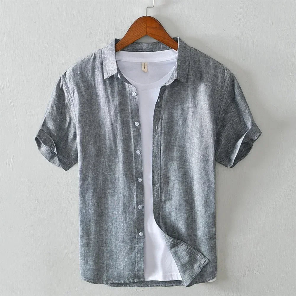 Pietro men's elegant linen shirt, additional view