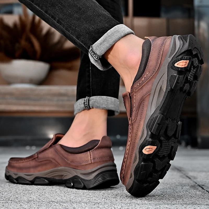 Emilio men's elegant leather slip-on shoes, alternate view