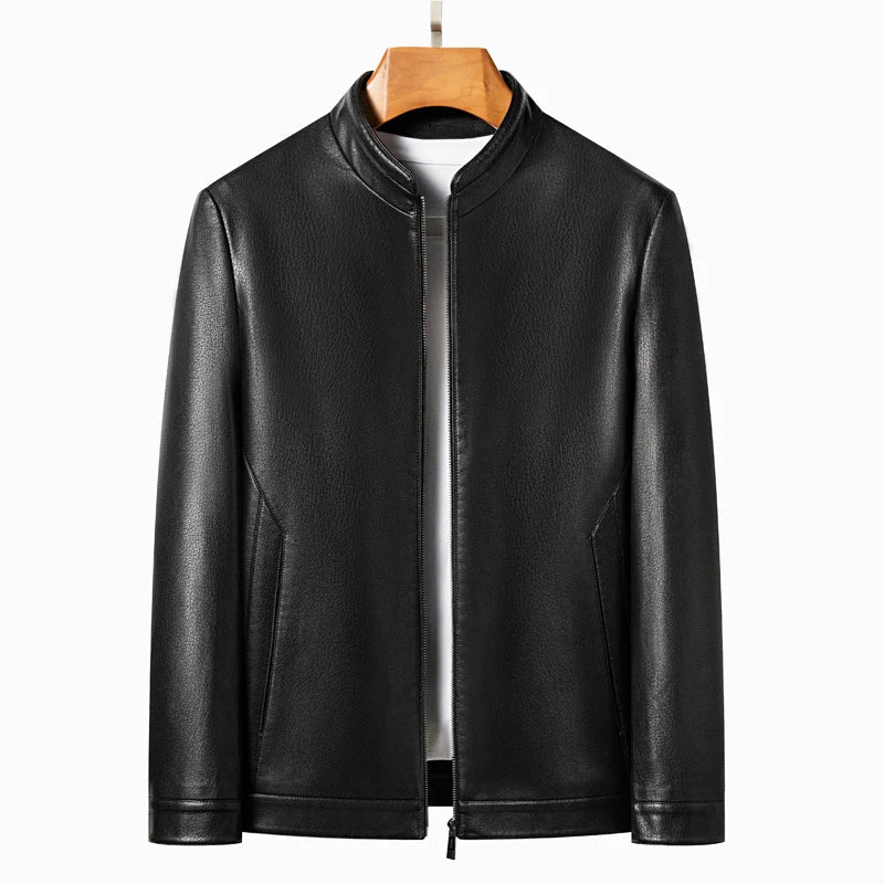 Men's elegant leather jacket – Avinos Milano
