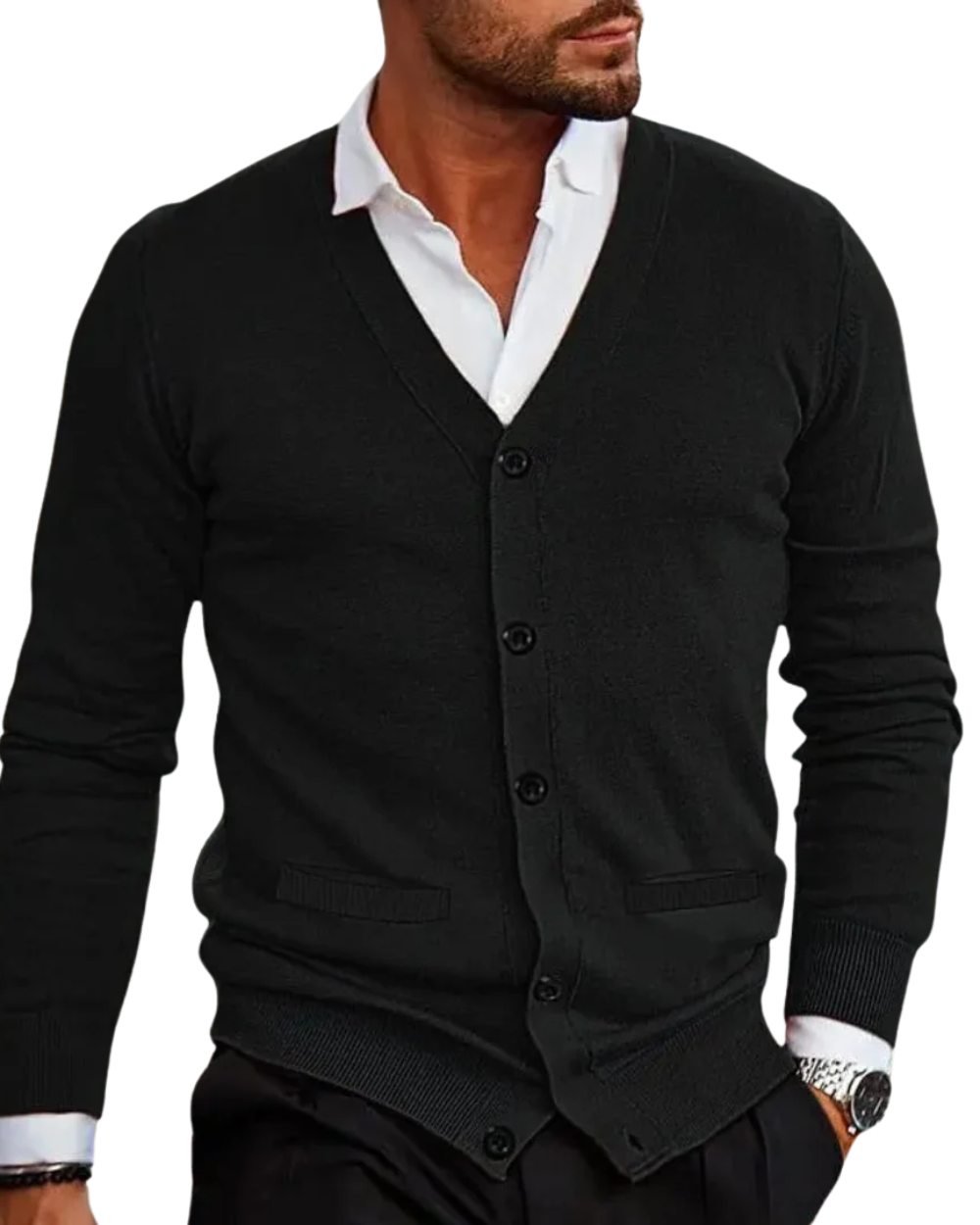 Davide men's cardigan, additional view