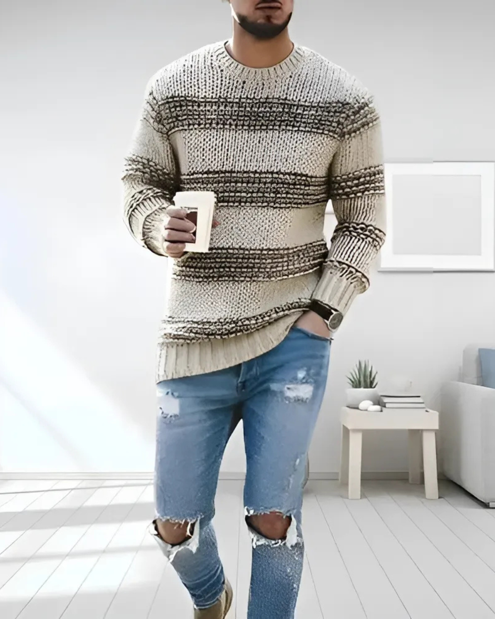 Benedetto men's knitted sweater – Avinos Milano
