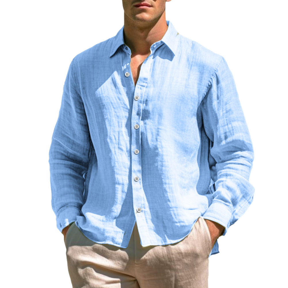 Giovanni men's linen shirt, alternate view