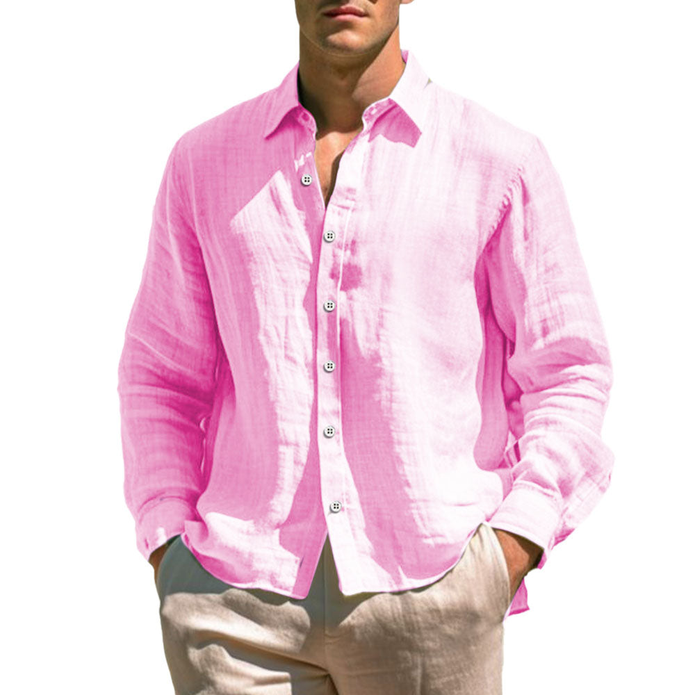 Giovanni men's linen shirt, additional view
