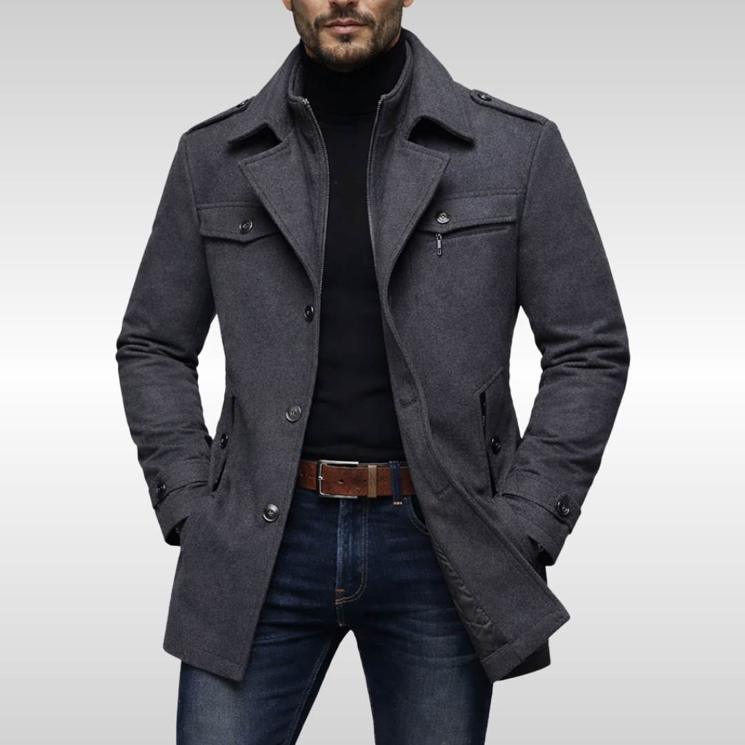 Luigi men's elegant wool coat – Avinos Milano