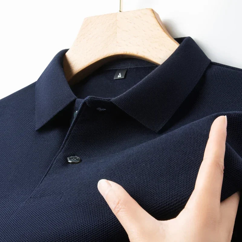 Men's cotton polo shirt, alternate view