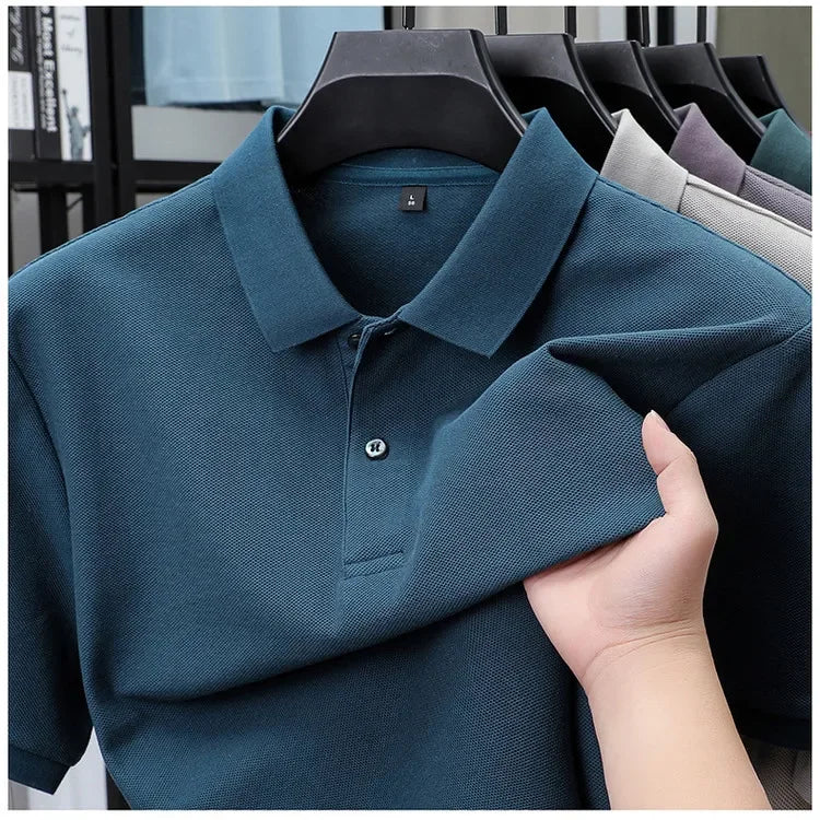 Men's cotton polo shirt, additional view