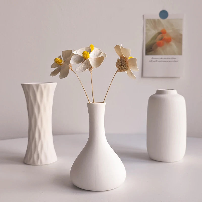 Bianca vase with dried flowers