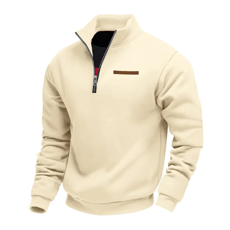 Men's fleece sweater, alternate view