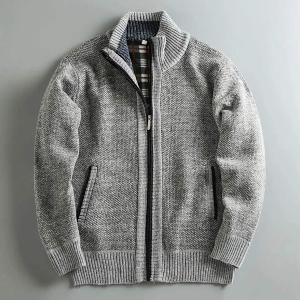 Men's knit jacket, additional view