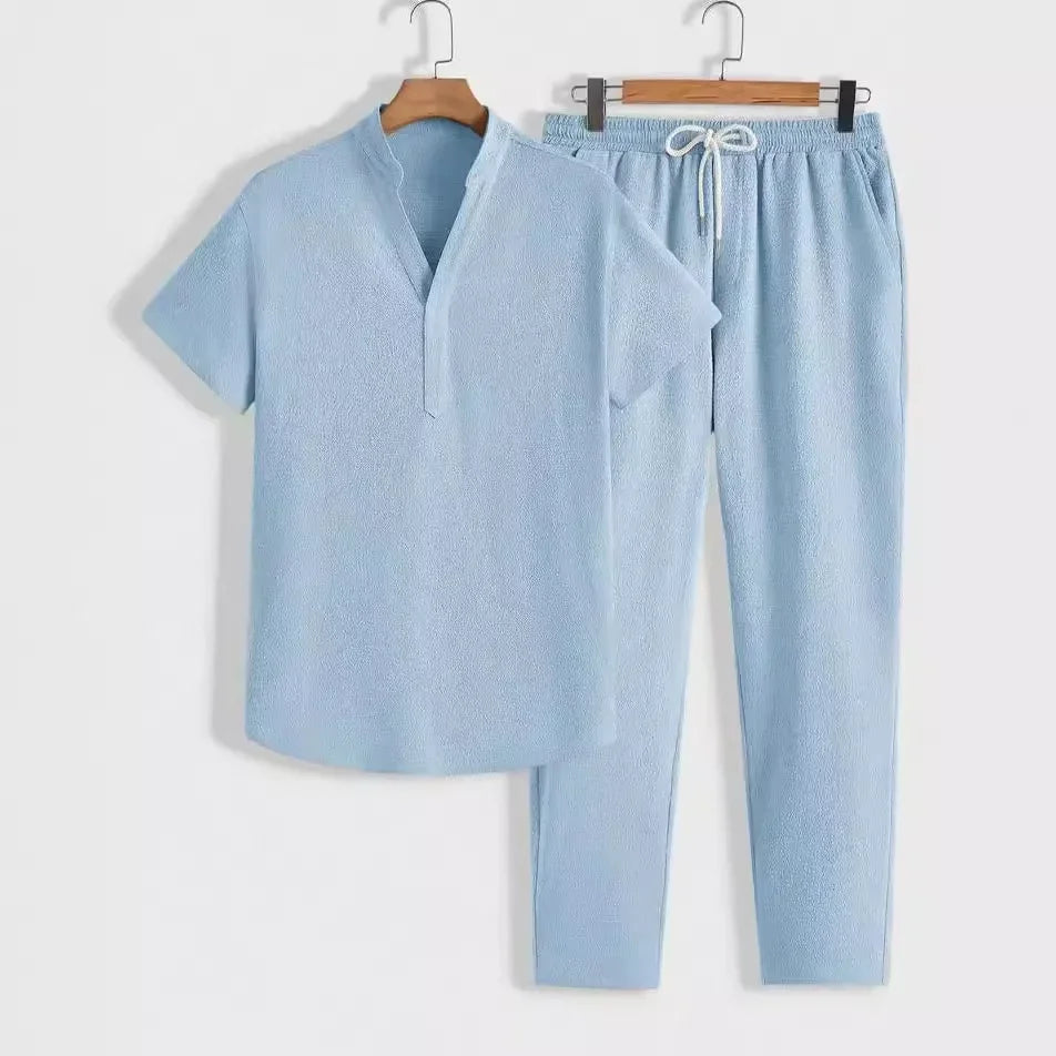 Salvatore men's elegant summer two-piece set – Avinos Milano