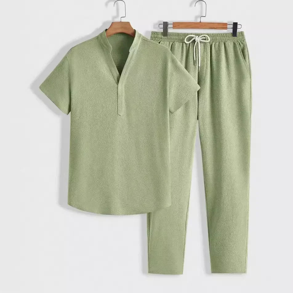 Salvatore men's elegant summer two-piece set, alternate view