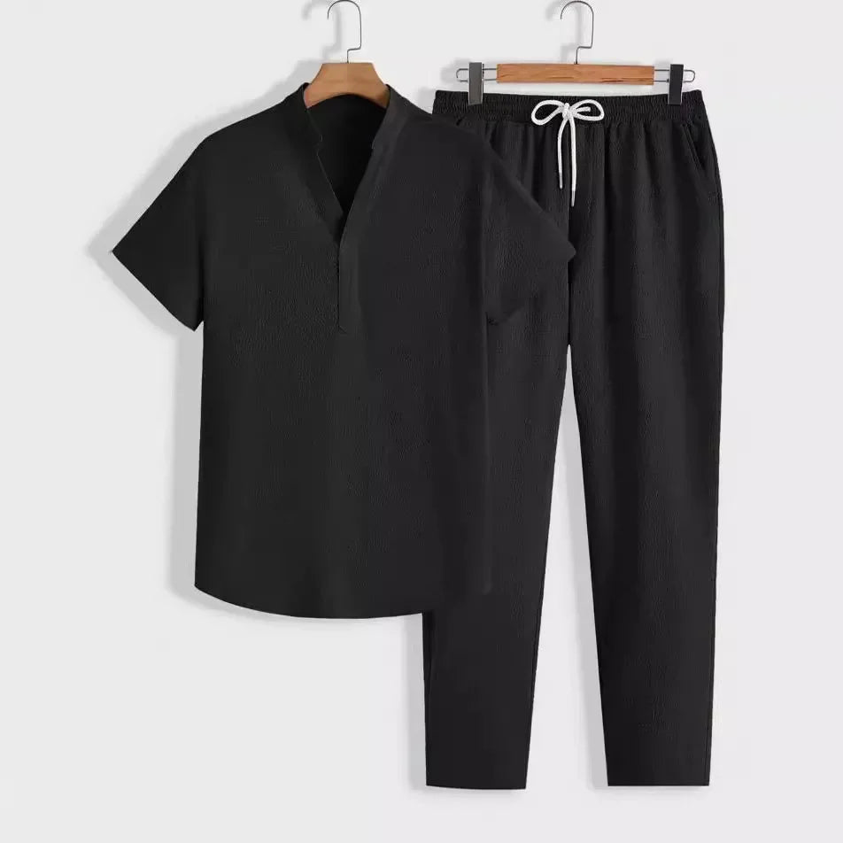 Salvatore men's elegant summer two-piece set, view 4