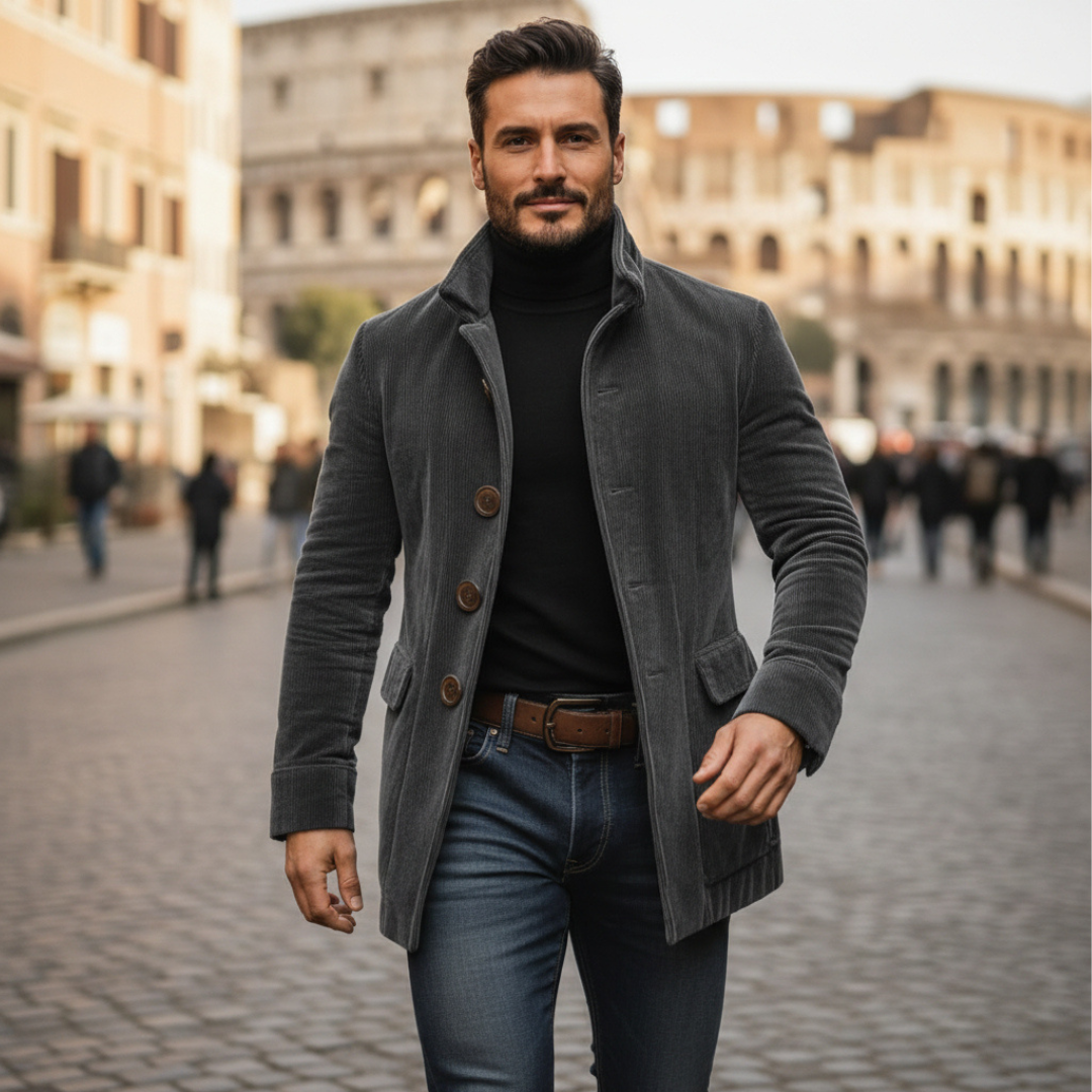 Enrico men's elegant corduroy jacket – Avinos Milano