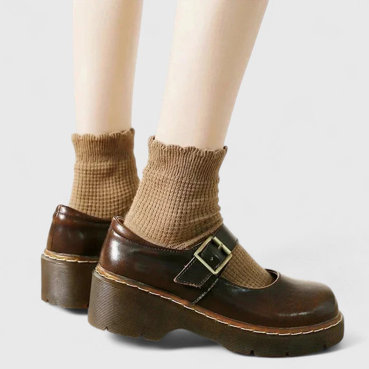 Bridgit women's leather flats, additional view