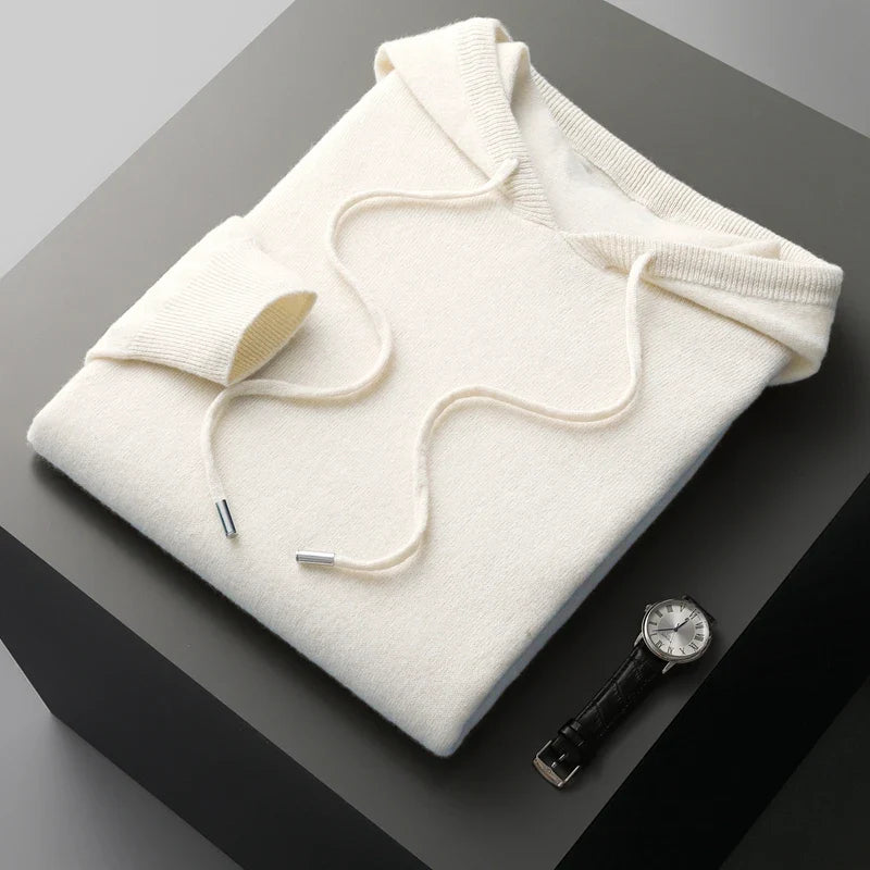Australian men's elegant wool hoodie – Avinos Milano