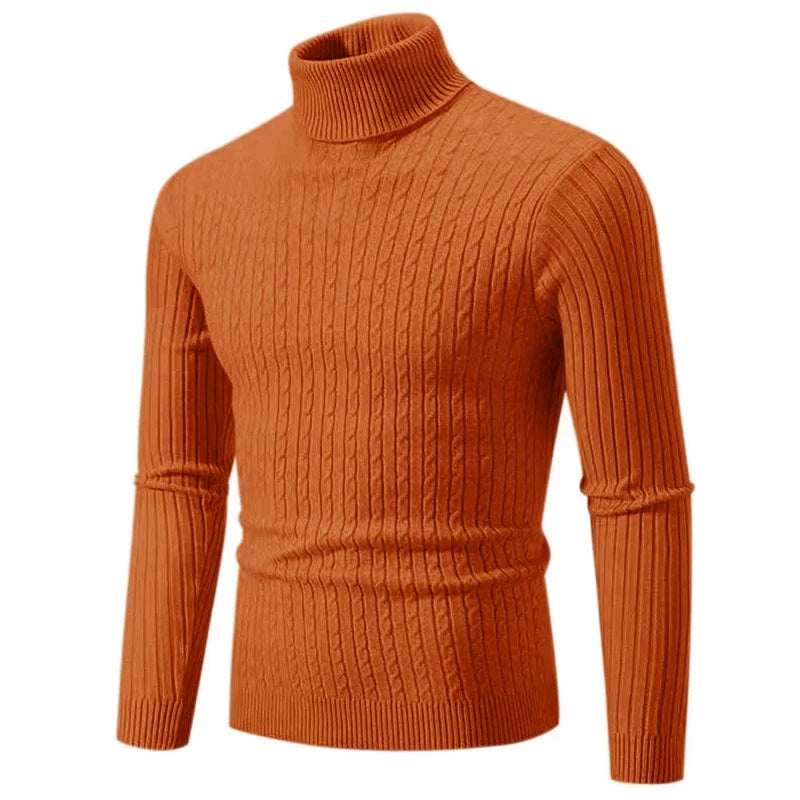 Luca men's elegant turtleneck sweater, alternate view