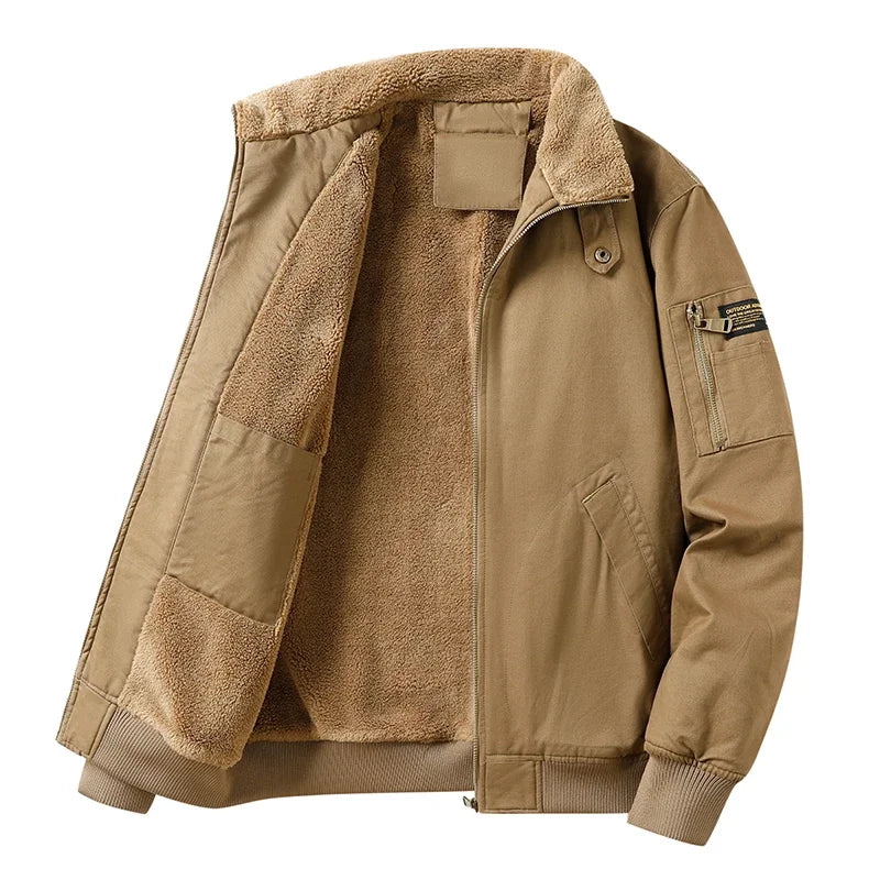 Men's fleece cotton jacket, alternate view