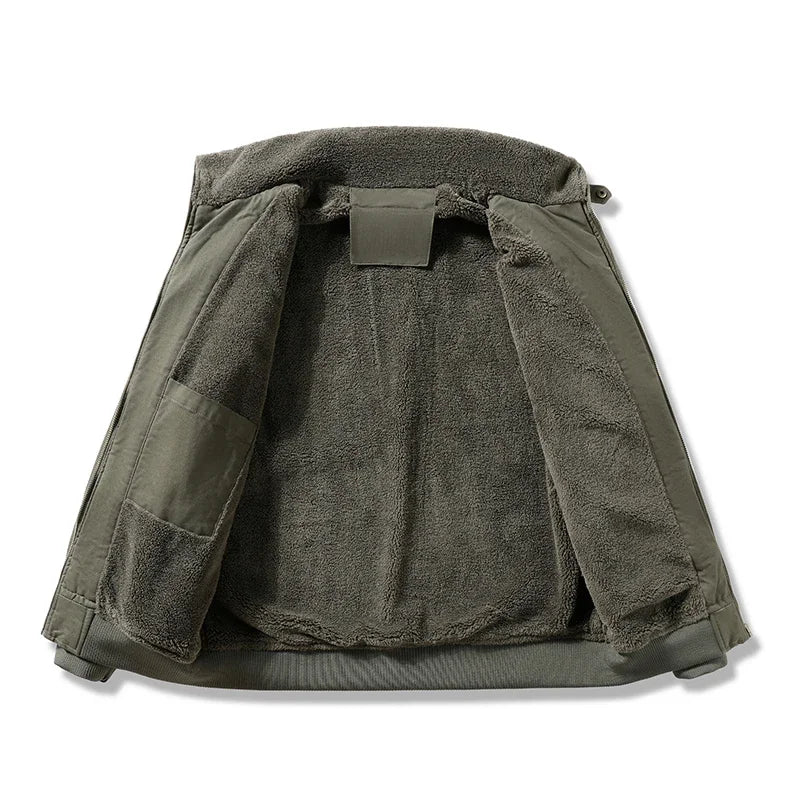 Men's fleece cotton jacket, view 4