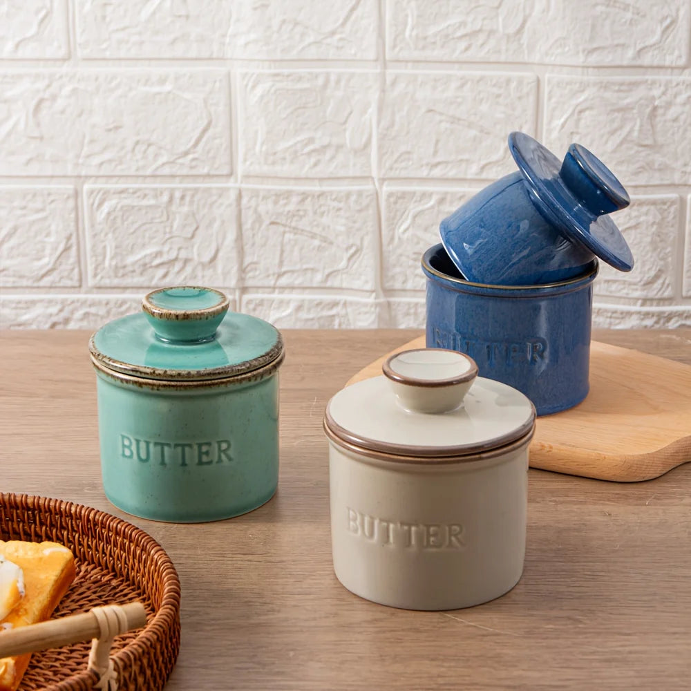 Burro ceramic butter keepers