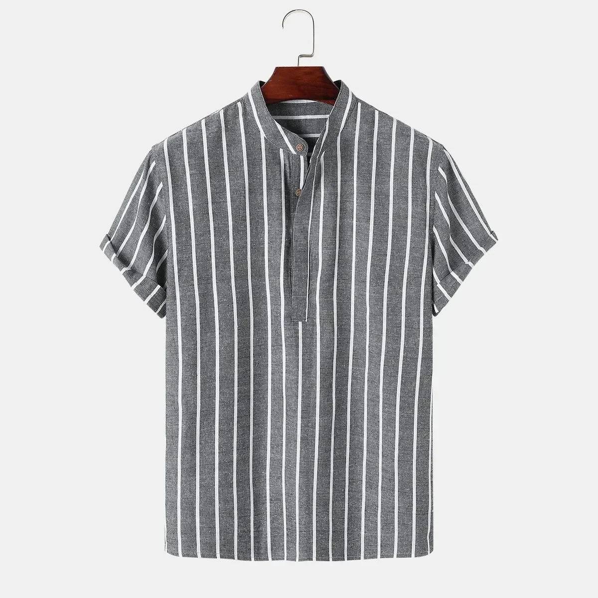 Men's elegant striped shirt, alternate view