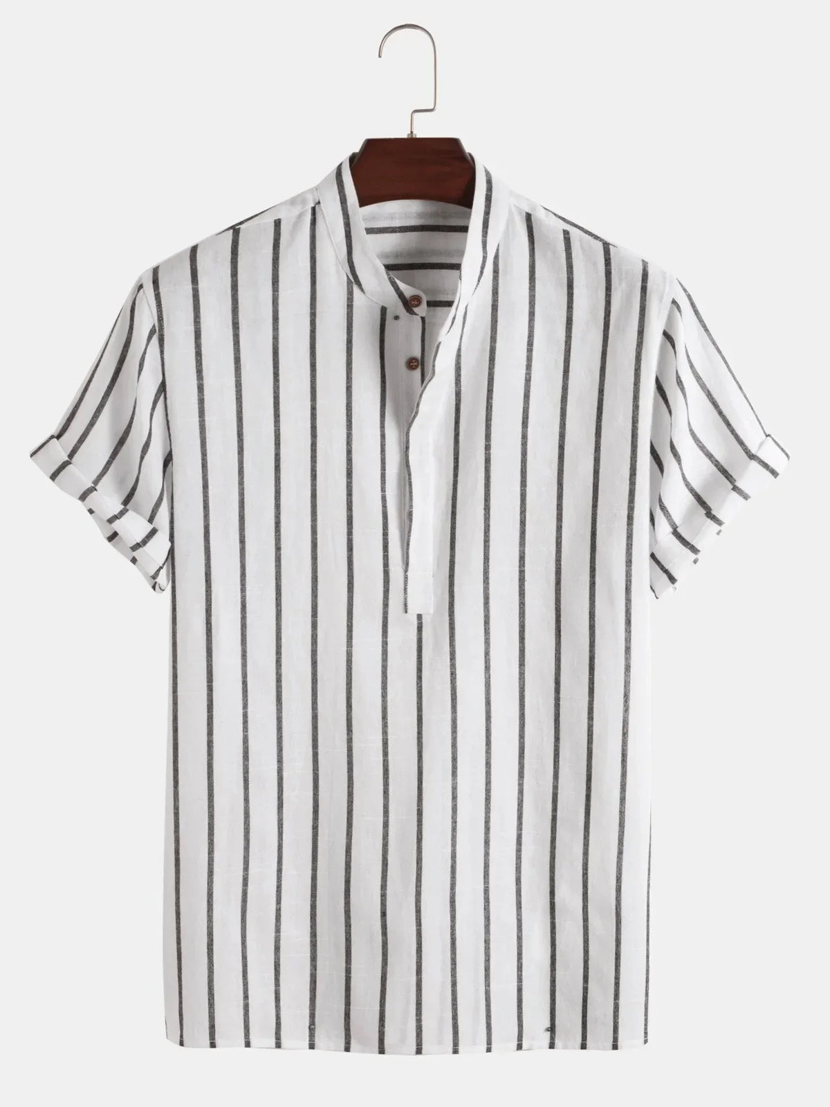Men's elegant striped shirt, view 4