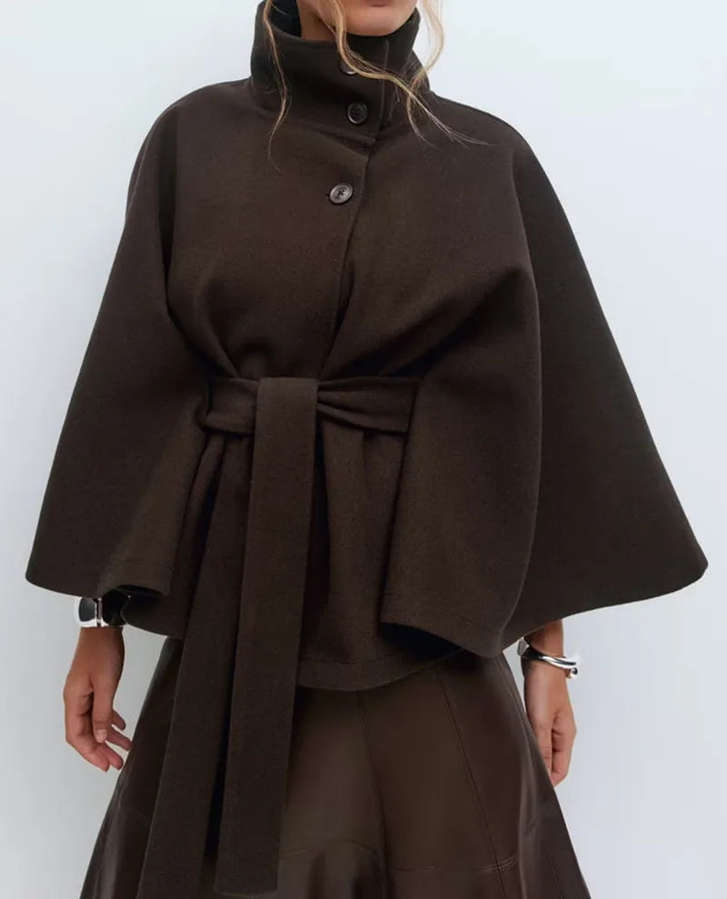 Cape women's coat, alternate view