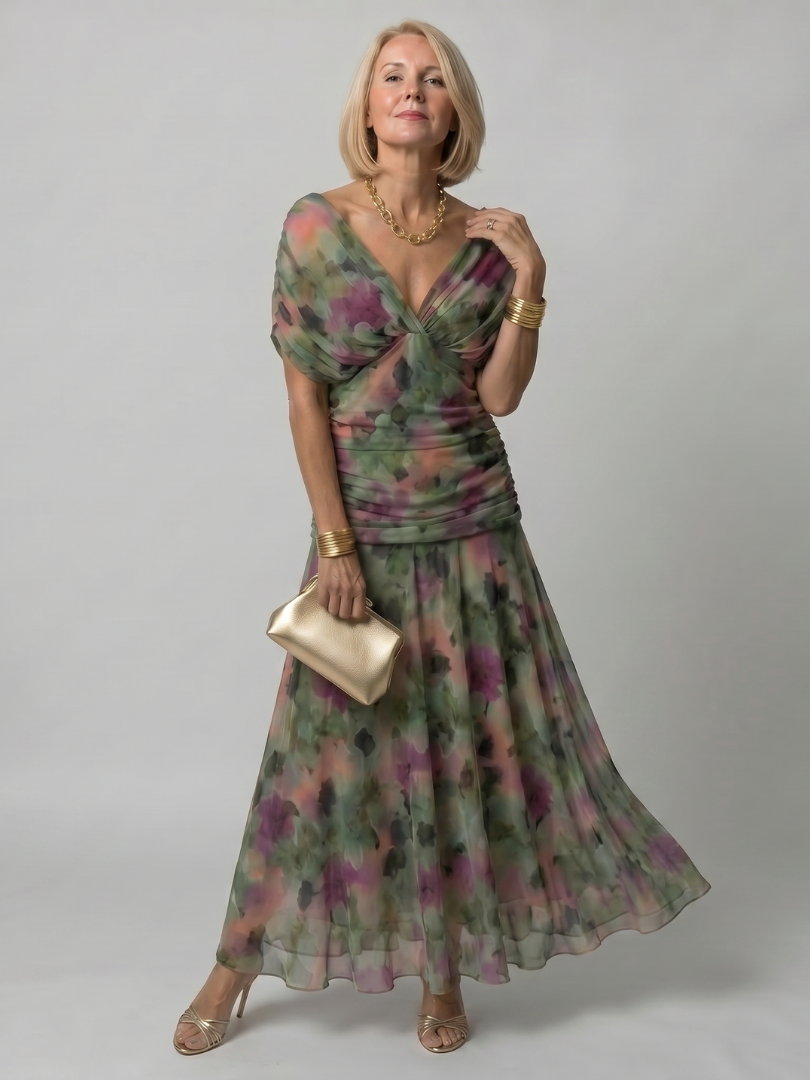 Calla Off Shoulder Flow Midi Dress – women's dresses, view 5