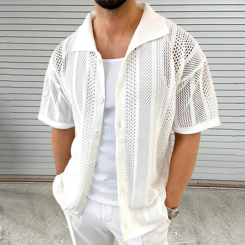 Men's elegant knit shirt – Avinos Milano