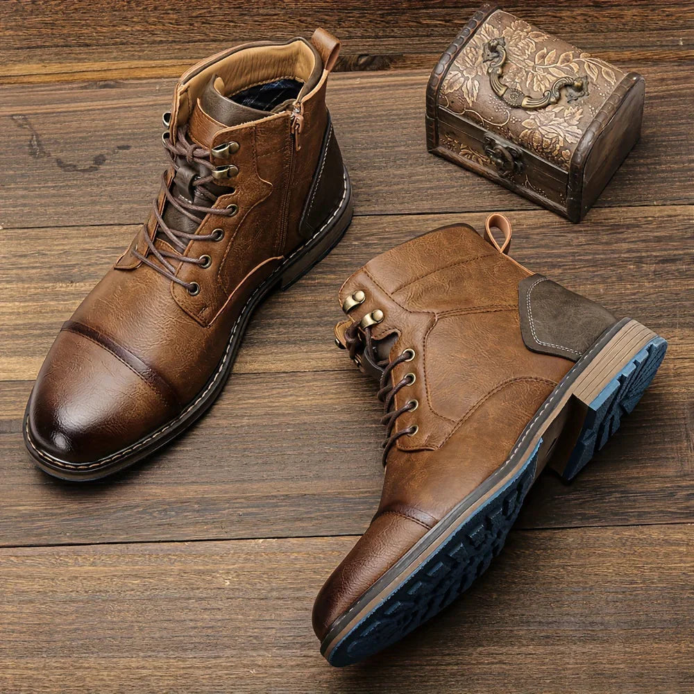 Salvatore men's leather boots – Avinos Milano