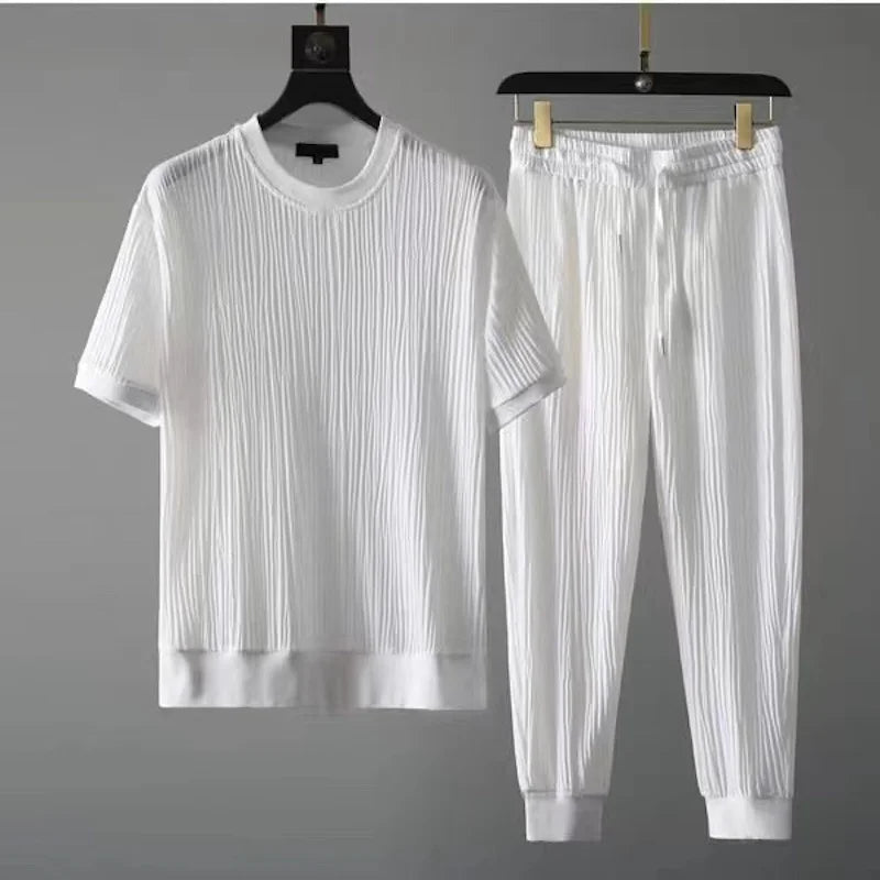 Men's elegant breathable two-piece set – Avinos Milano