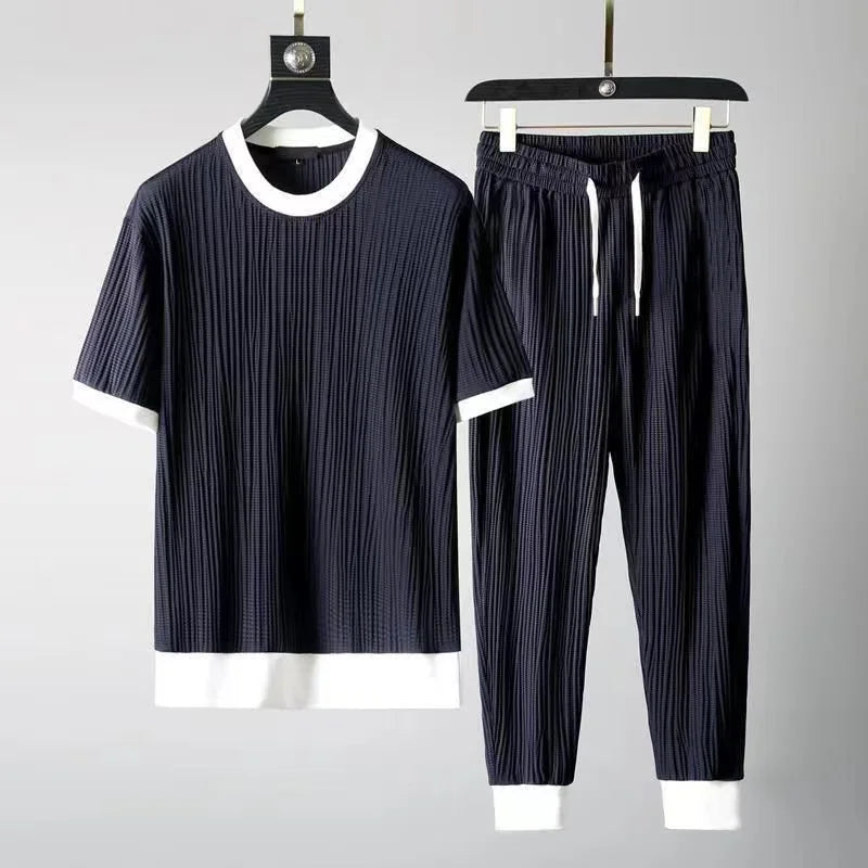 Men's elegant breathable two-piece set, alternate view