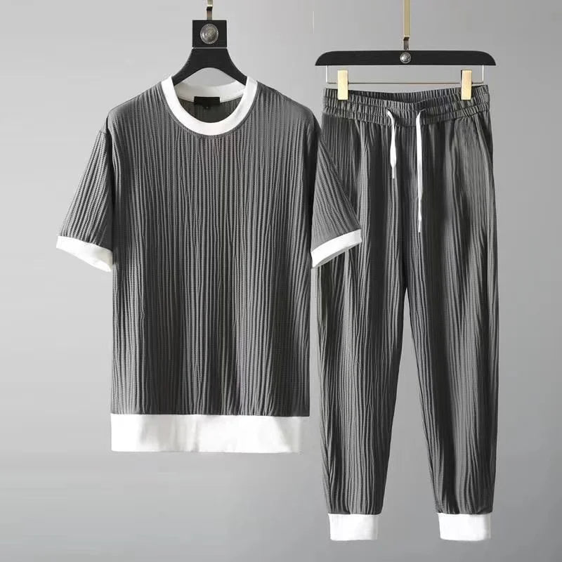 Men's elegant breathable two-piece set, additional view