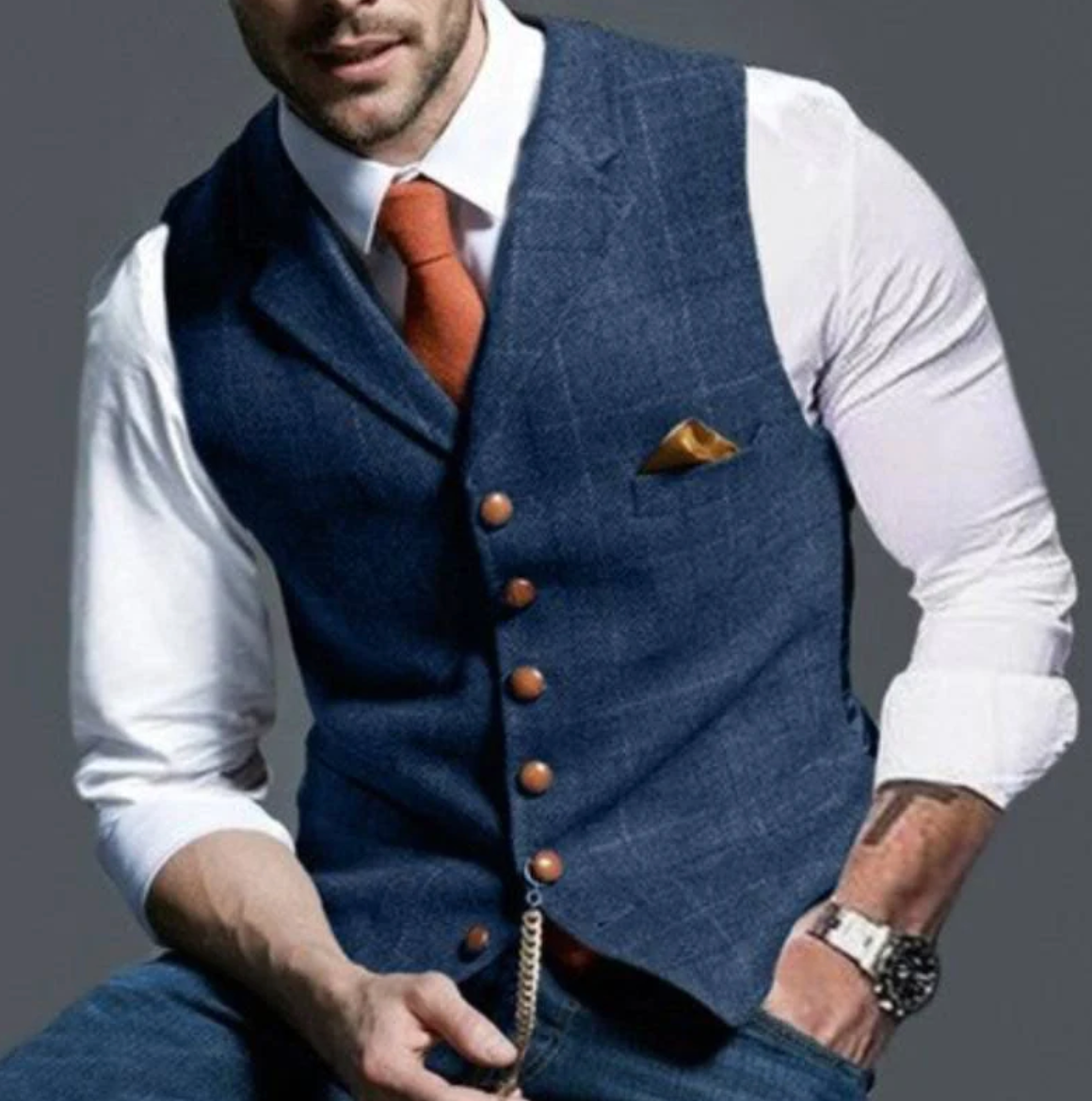 Waistcoat men's elegant jacket – Avinos Milano