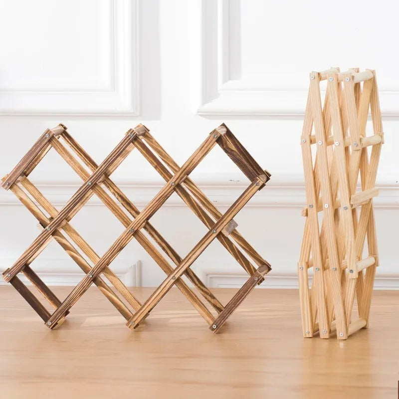 Cantina wine rack lattice detail