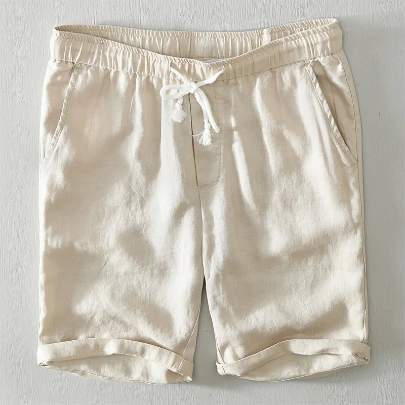 Salvatore men's elegant linen shorts, alternate view