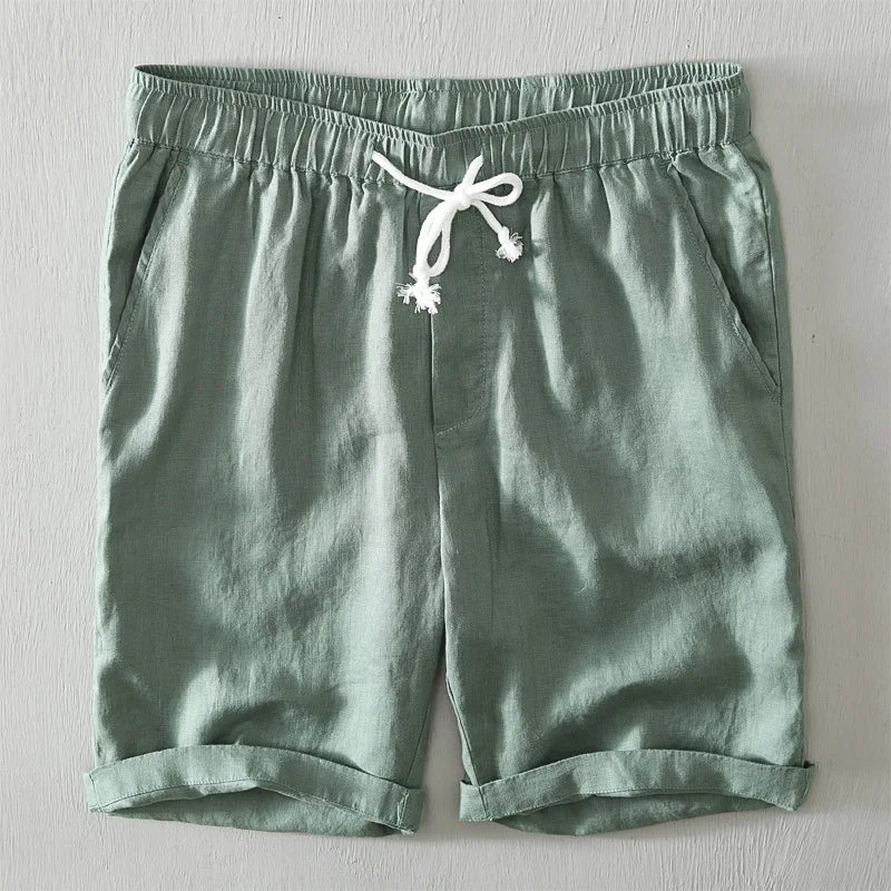 Salvatore men's elegant linen shorts, view 4