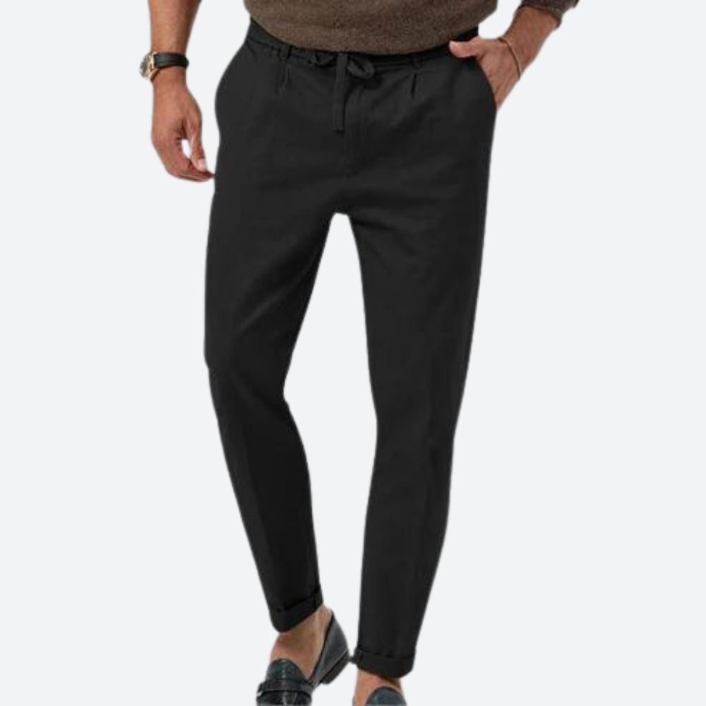 Marco men's linen pants, view 4