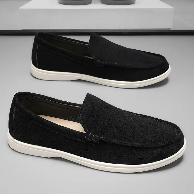 Raffaele men's elegant leather loafers, alternate view