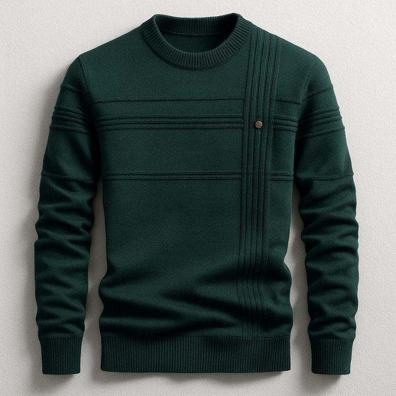 Men's elegant cotton sweater, alternate view